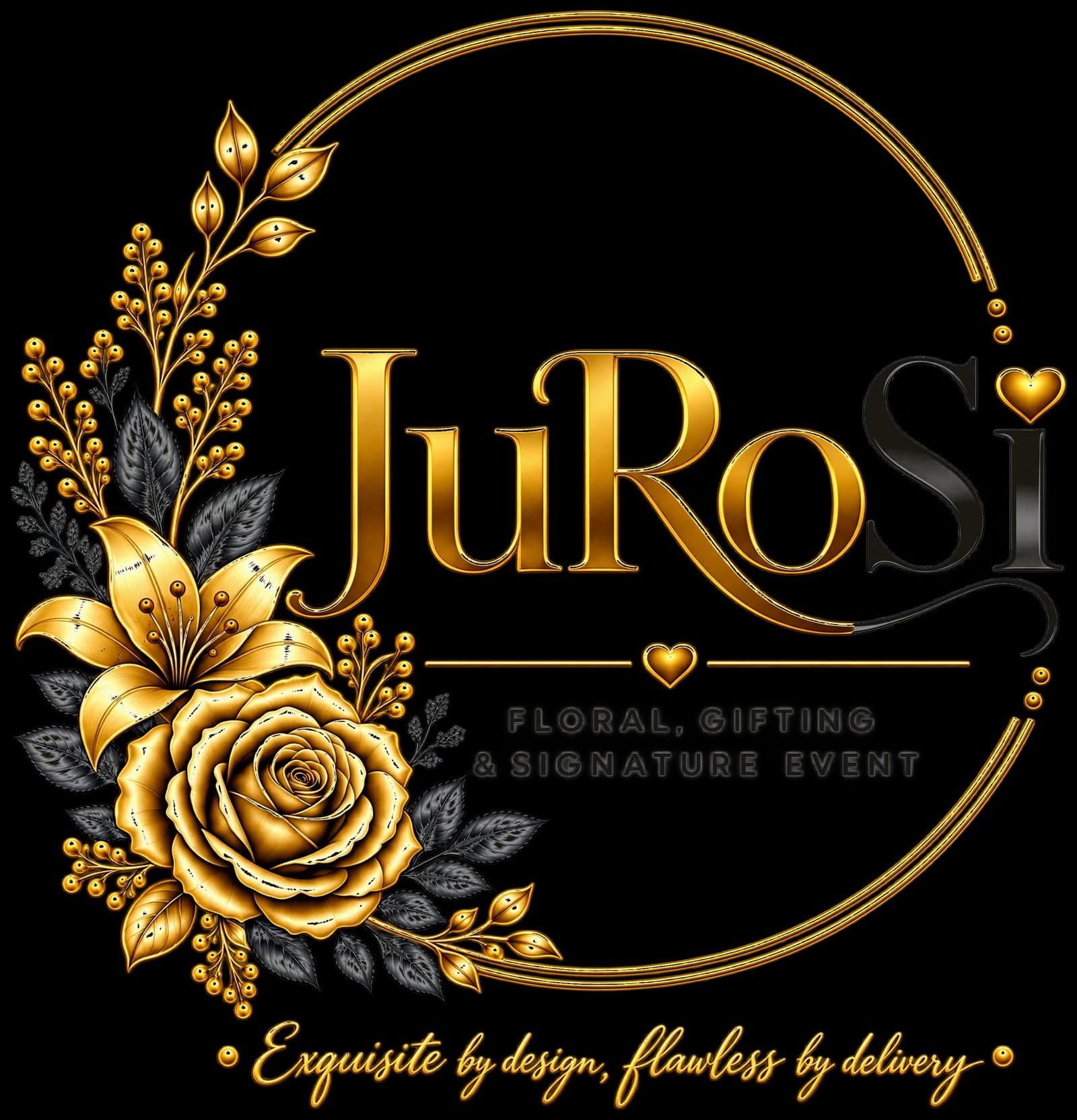 JuRoSi. Floral, gifting and signature event. Exquisite by design, flawless by delivery.