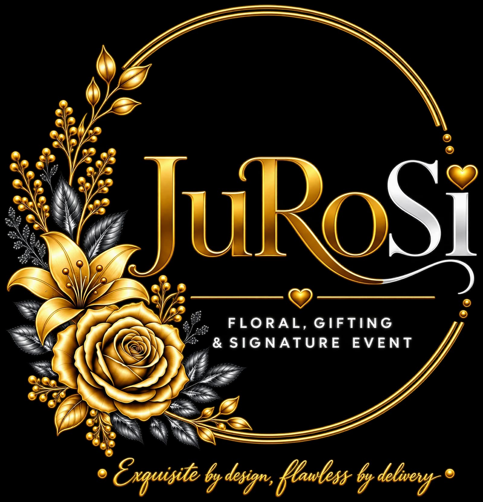 JuRoSi. Floral, gifting and signature event. Exquisite by design, flawless by delivery.