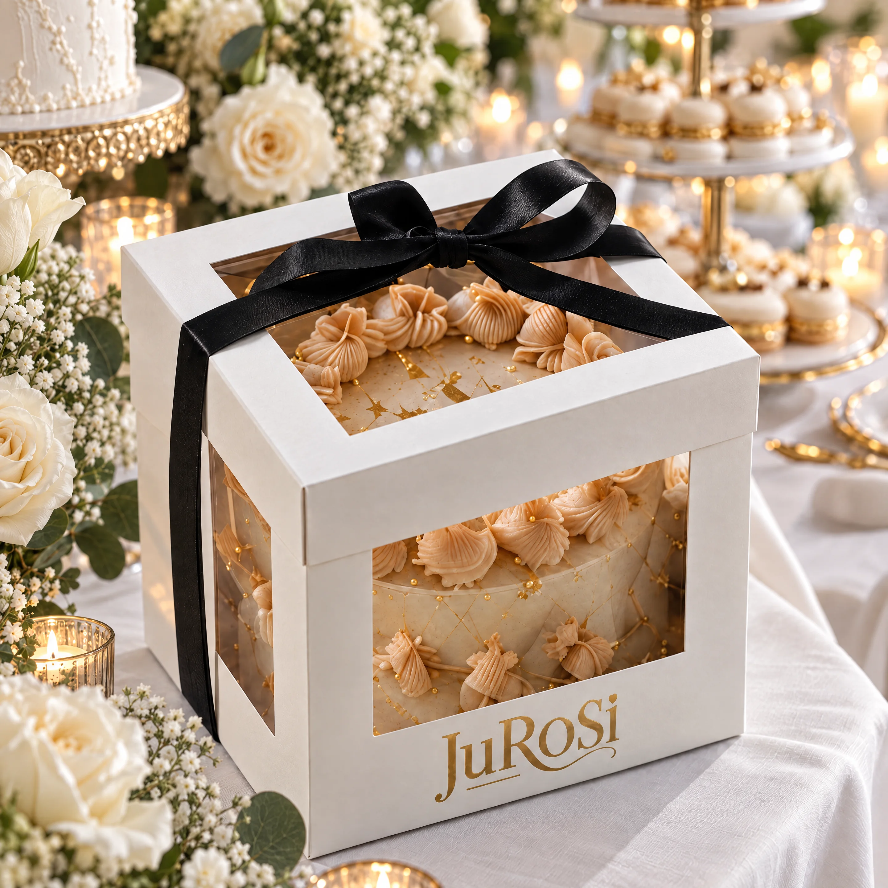 Tall cake box JuRoSi presentation