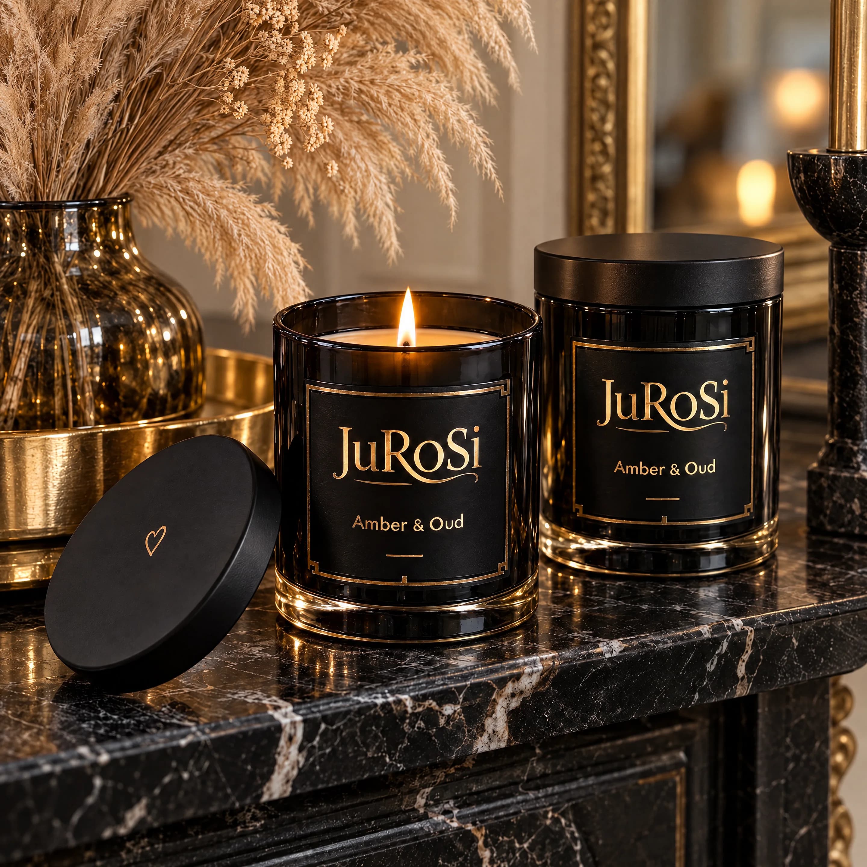 Luxury candles JuRoSi presentation